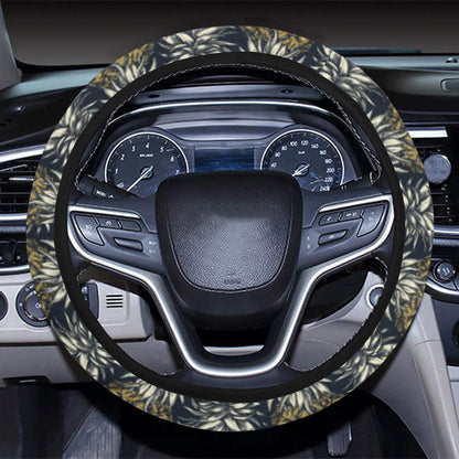 Pineapple Print Design Pattern Steering Wheel Cover with Elastic Edge