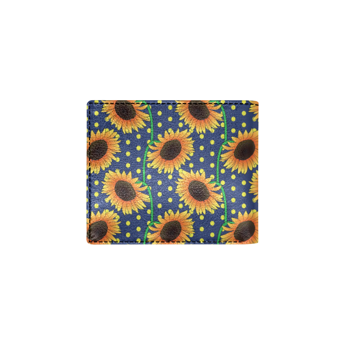 Sunflower Pattern Print Design SF03 Men's ID Card Wallet