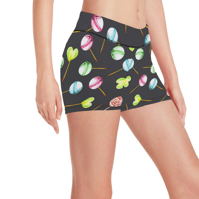 Lollipop Pattern Print Design LL02 Yoga Shorts