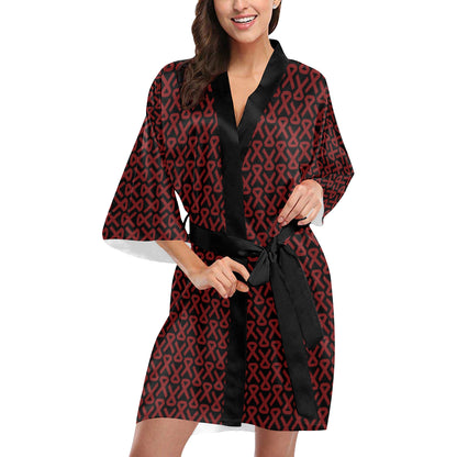 Multiple myeloma Pattern Print Design A01 Women's Short Kimono