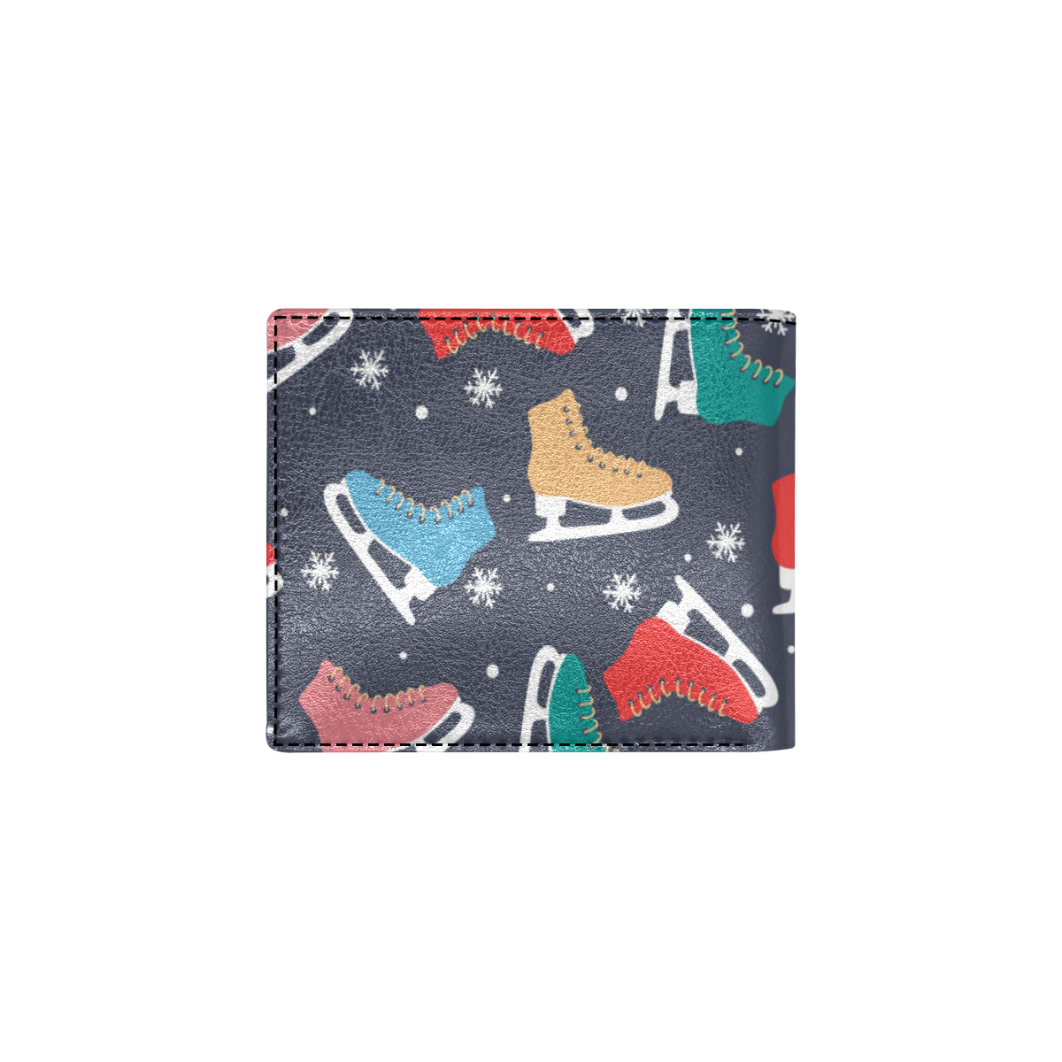 Ice Skate Pattern Print Design 04 Men's ID Card Wallet