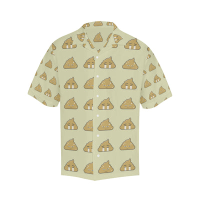 Poop Emoji Pattern Print Design A04 Men's Hawaiian Shirt