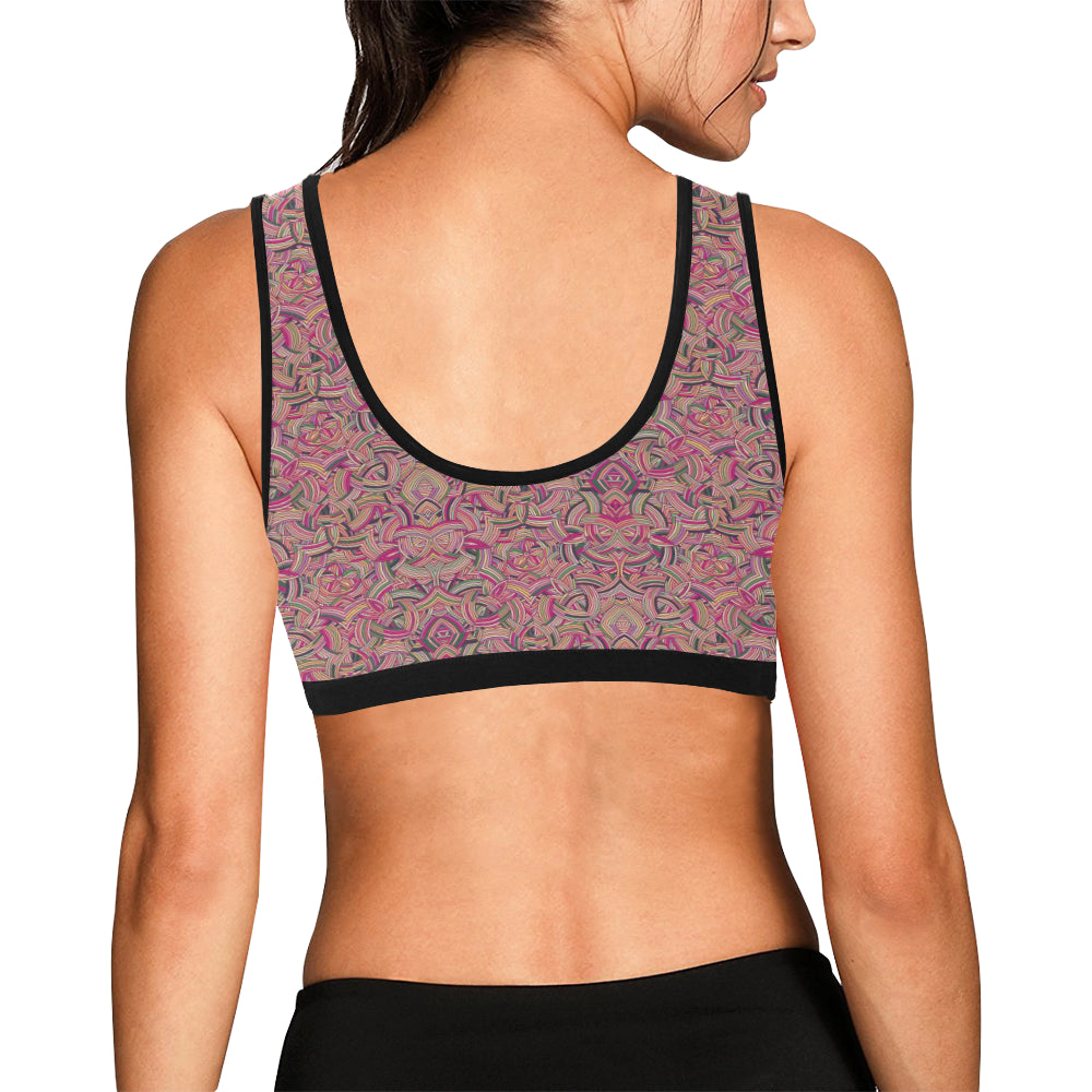 Celtic Pattern Print Design 04 Sports Bra