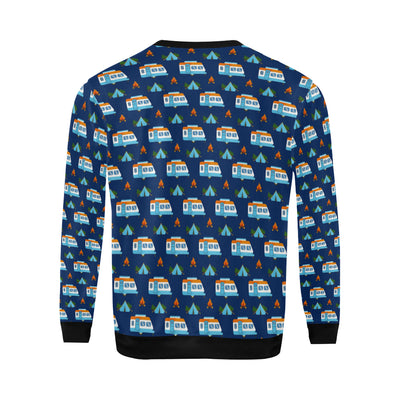 Camper Pattern Camping Themed No 3 Print Men Long Sleeve Sweatshirt