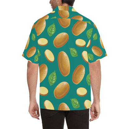 Potato Pattern Print Design A04 Men's Hawaiian Shirt