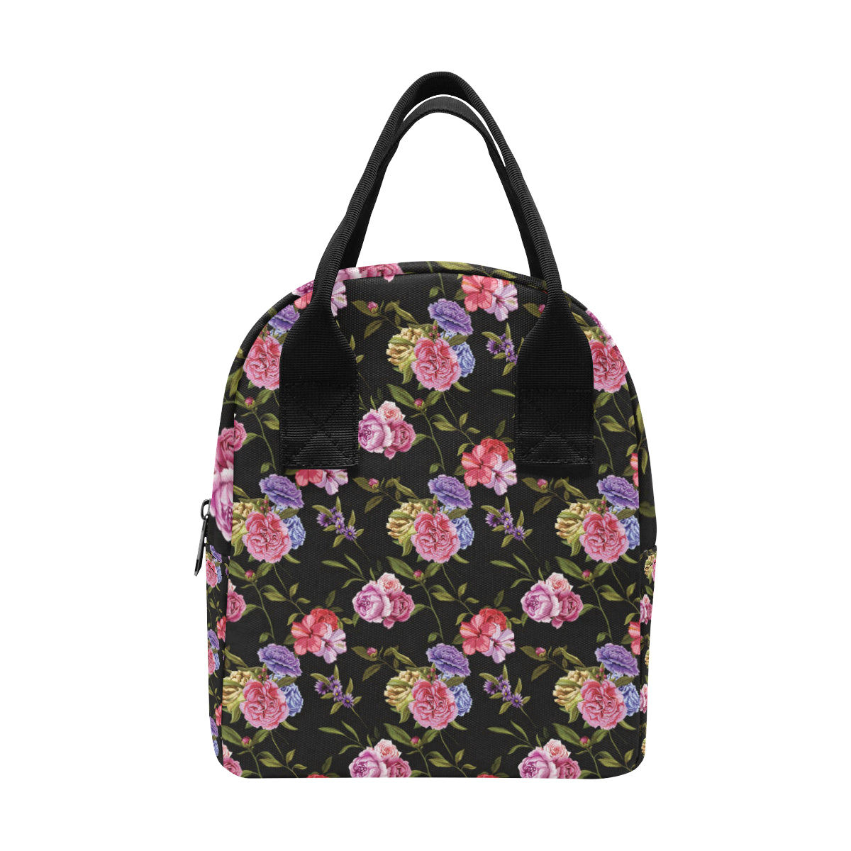 Carnations Pattern Print Design CN05 Insulated Lunch Bag