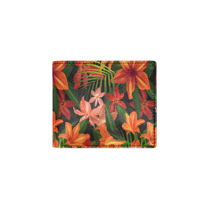 Amaryllis Pattern Print Design AL05 Men's ID Card Wallet