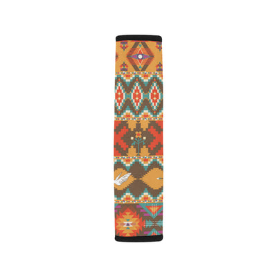 Native Pattern Print Design A01 Car Seat Belt Cover