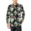 Apple blossom Pattern Print Design AB07 Men's Long Sleeve Shirt