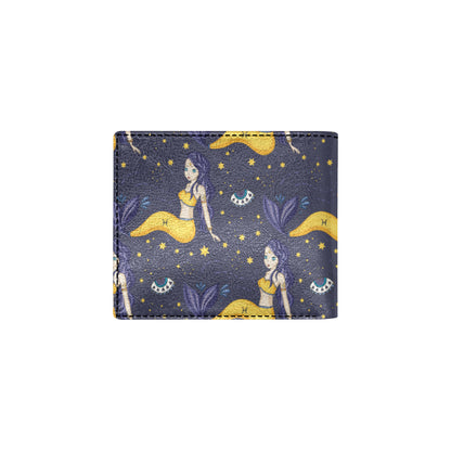Pisces Pattern Print Design A04 Men's ID Card Wallet