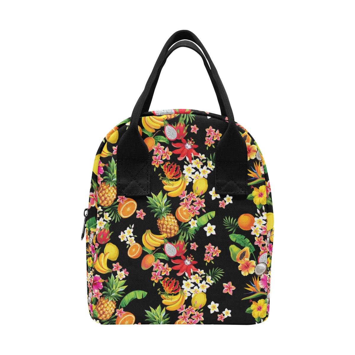 Tropical Fruits Pattern Print Design TF02 Insulated Lunch Bag