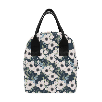 Anemone Pattern Print Design AM02 Insulated Lunch Bag
