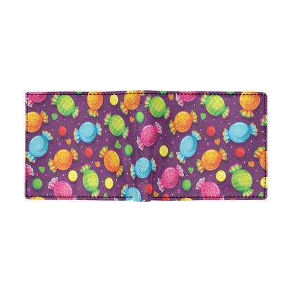 Candy Pattern Print Design CA05 Men's ID Card Wallet