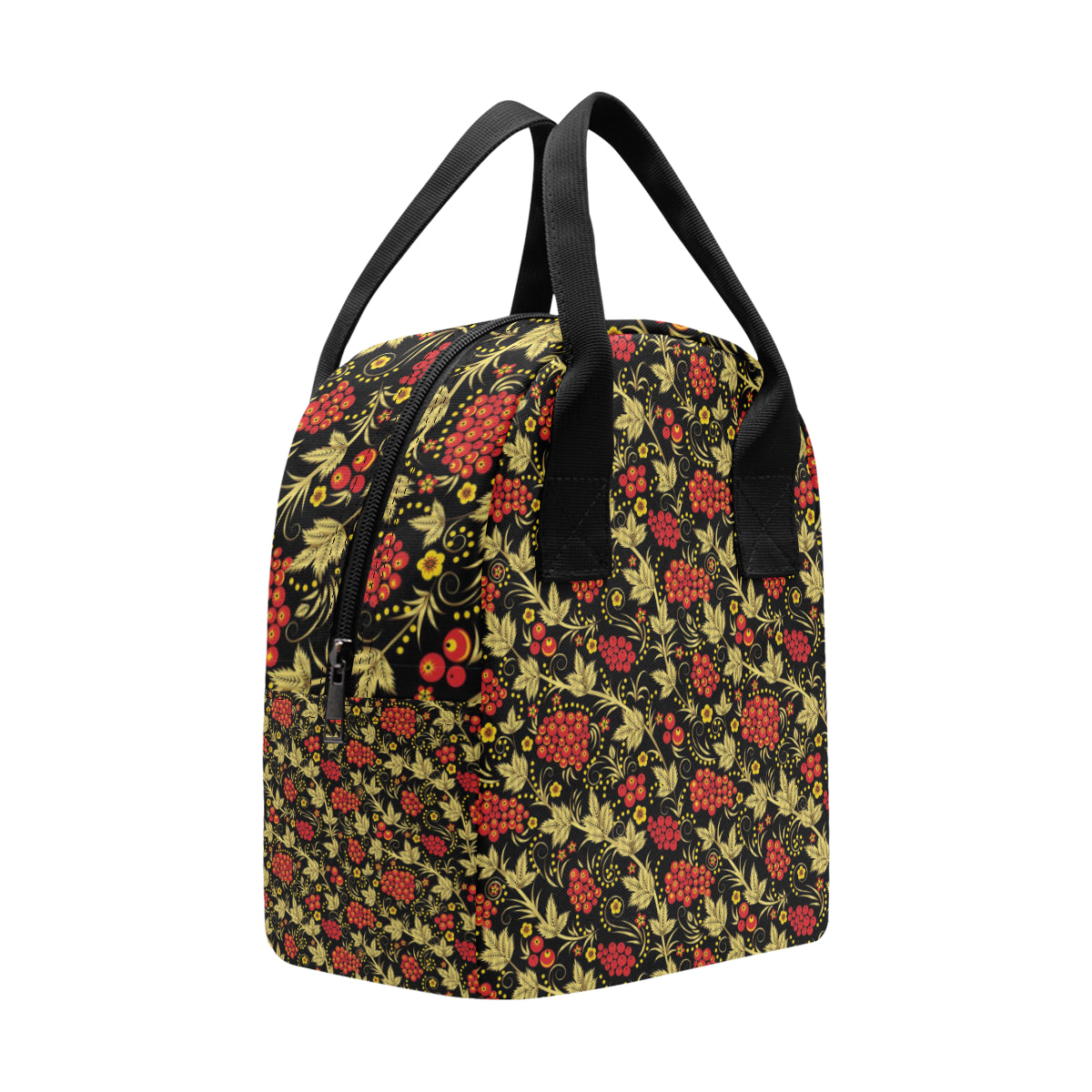 Cranberry Pattern Print Design CB02 Insulated Lunch Bag