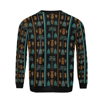 Hawaiian Themed Pattern Print Design H023 Men Long Sleeve Sweatshirt
