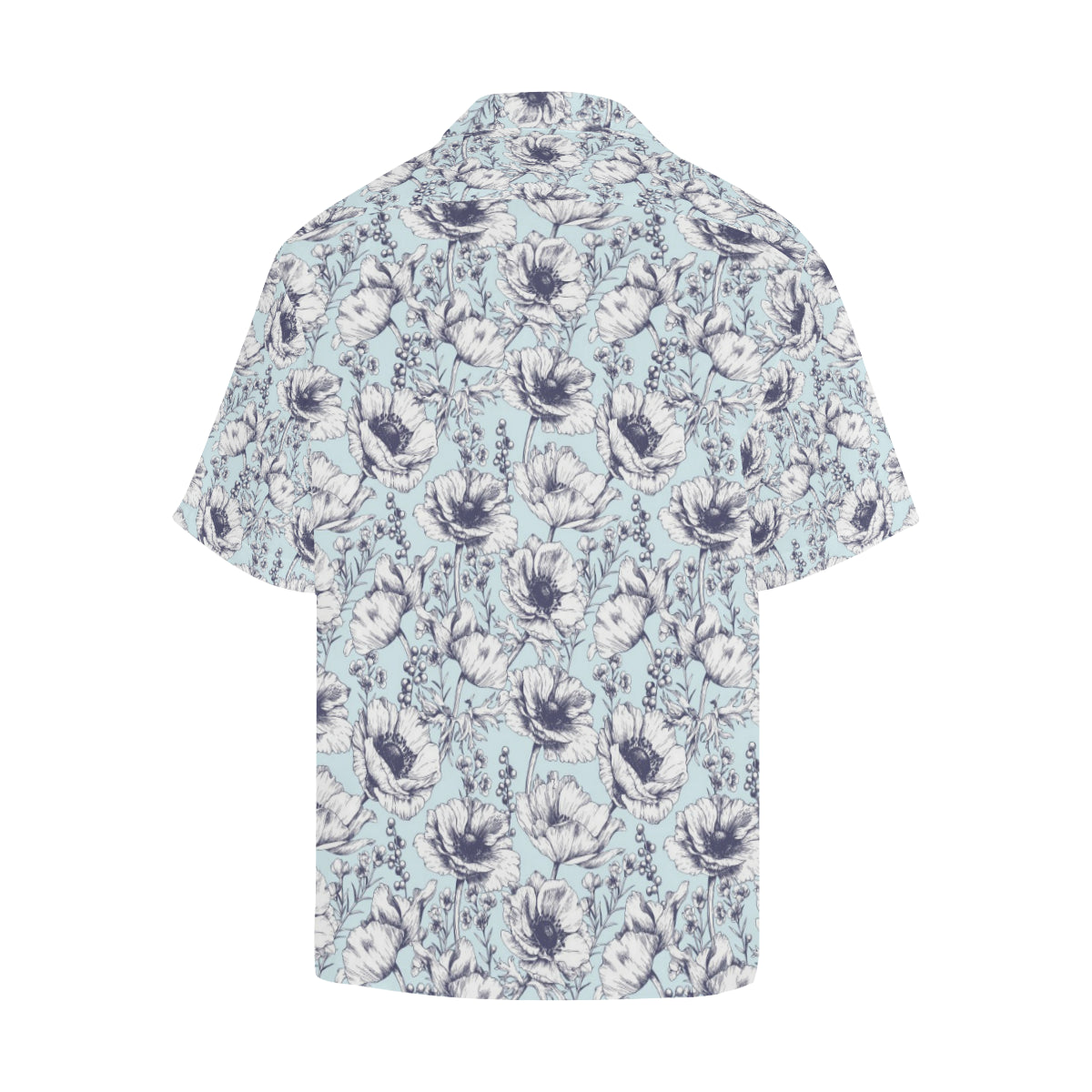 Anemone Pattern Print Design 02 Men's Hawaiian Shirt