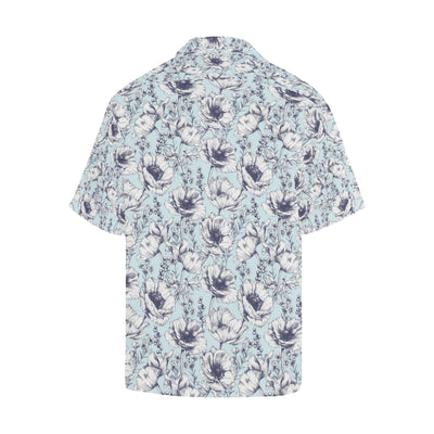 Anemone Pattern Print Design 02 Men's Hawaiian Shirt