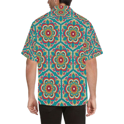 Mandala Pattern Print Design 03 Men's Hawaiian Shirt