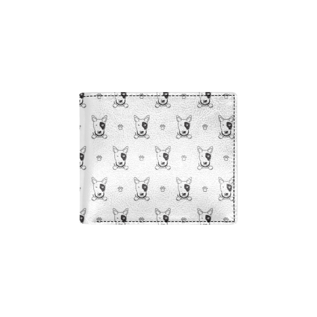 Bull Terriers Pattern Print Design 06 Men's ID Card Wallet