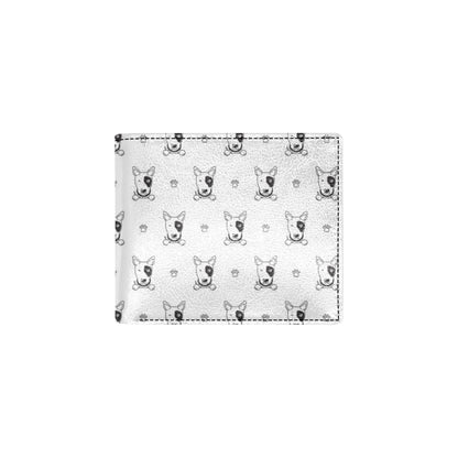 Bull Terriers Pattern Print Design 06 Men's ID Card Wallet