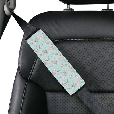 Cherry Blossom Pattern Print Design 02 Car Seat Belt Cover