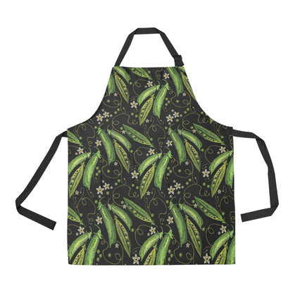 Peas Pattern Print Design A02 Apron with Pocket