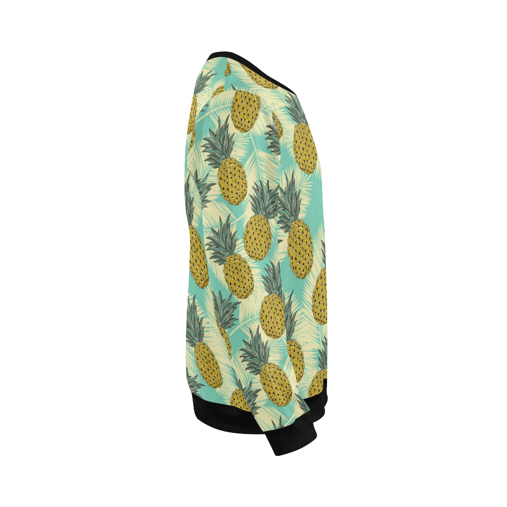 Pineapple Pattern Print Design PP03 Men Long Sleeve Sweatshirt