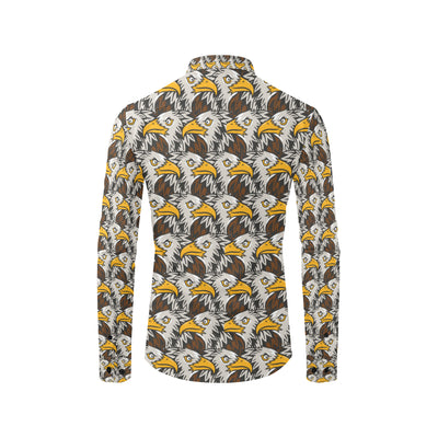 Eagles Head Pattern Men's Long Sleeve Shirt