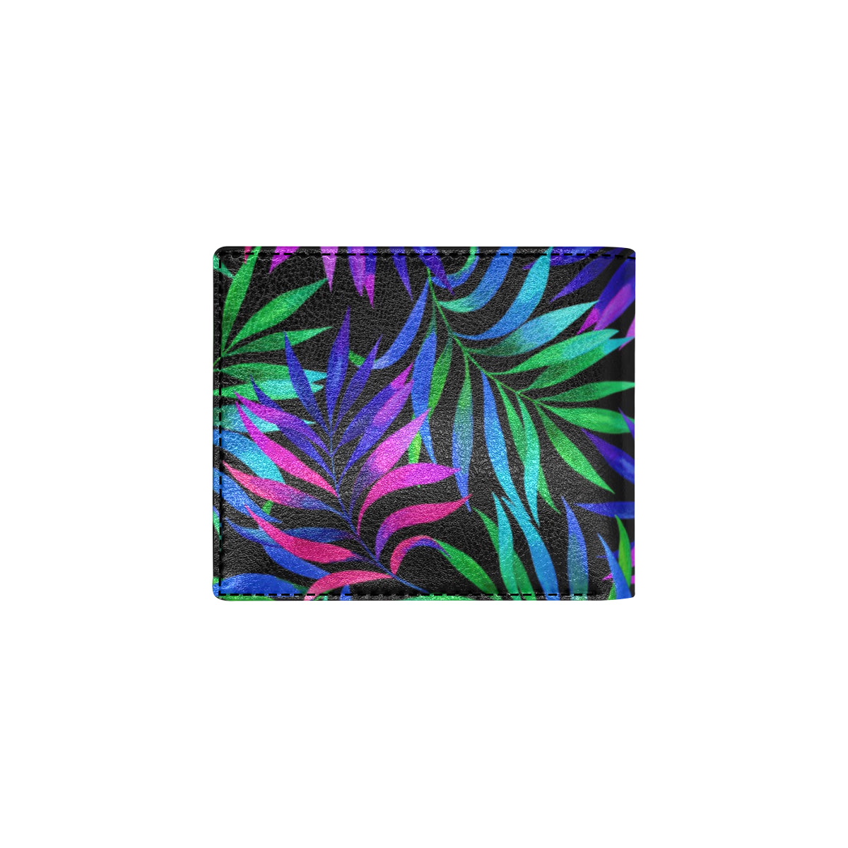 Tropical Flower Pattern Print Design TF010 Men's ID Card Wallet