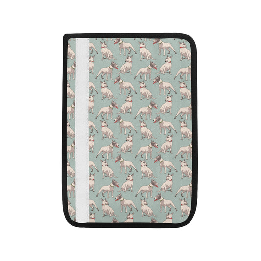 Bull Terrier Cute Print Pattern Car Seat Belt Cover