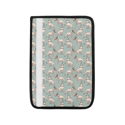 Bull Terrier Cute Print Pattern Car Seat Belt Cover