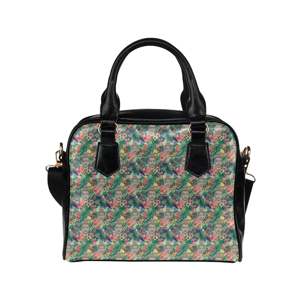 Buddha Pattern Print Design 08 Shoulder Handbag