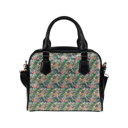 Buddha Pattern Print Design 08 Shoulder Handbag