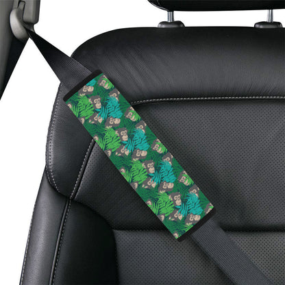 Chimpanzee Pattern Print Design 01 Car Seat Belt Cover