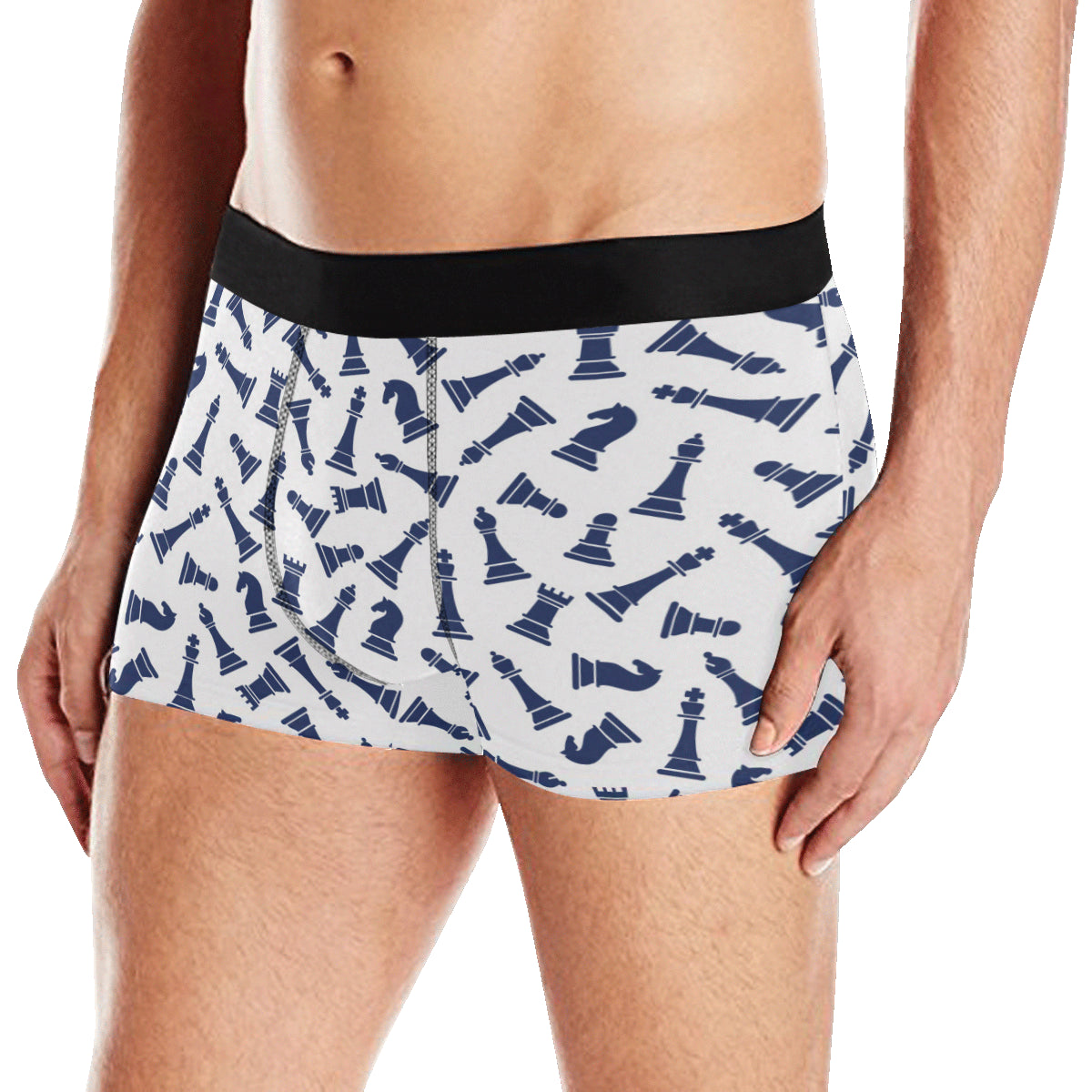 Chess Pattern Print Design 03 Men's Boxer Briefs