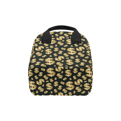 Dollar Pattern Print Design DO04 Insulated Lunch Bag