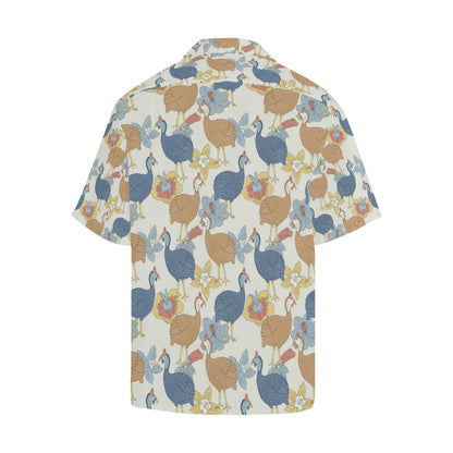 Guinea Fowl Pattern Print Design 01 Men's Hawaiian Shirt