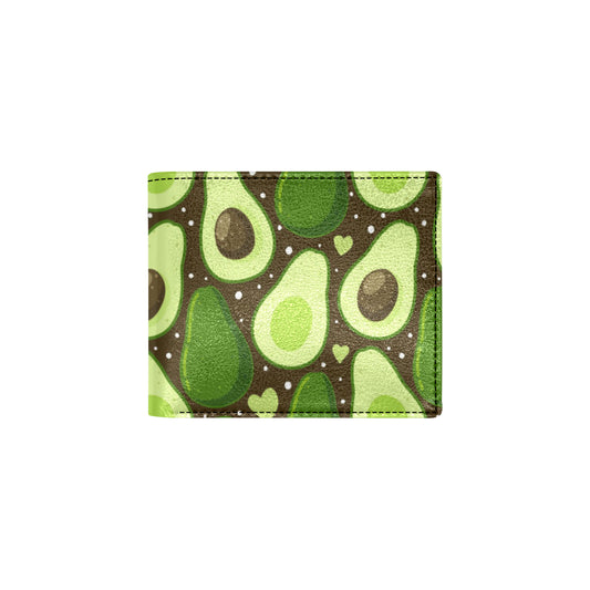 Avocado Pattern Print Design AC04 Men's ID Card Wallet
