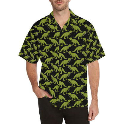 T Rex Pattern Print Design A02 Men's Hawaiian Shirt