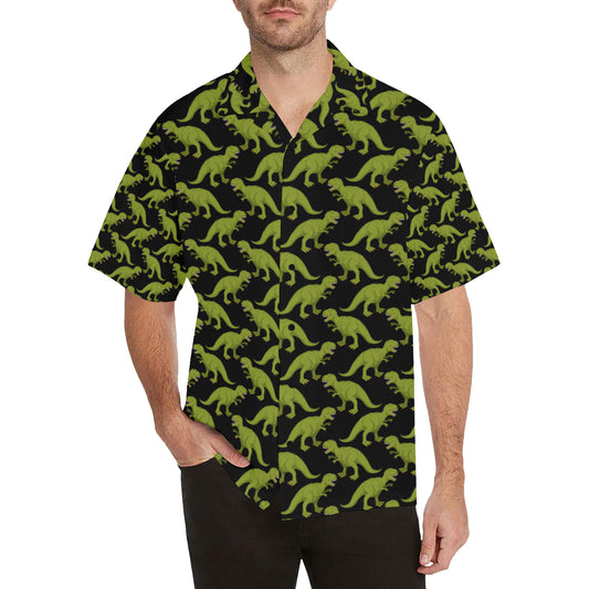 T Rex Pattern Print Design A02 Men's Hawaiian Shirt