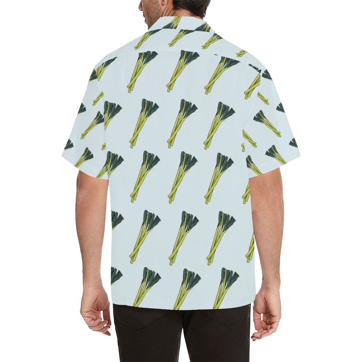 Leek Pattern Print Design 03 Men's Hawaiian Shirt