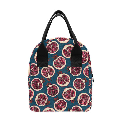 Pomegranate Pattern Print Design PG02 Insulated Lunch Bag