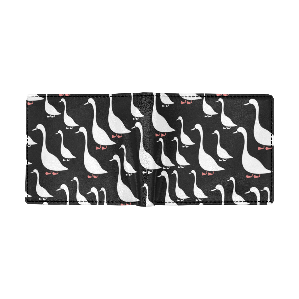 Goose Pattern Print Design 01 Men's ID Card Wallet