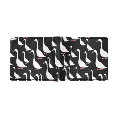 Goose Pattern Print Design 01 Men's ID Card Wallet