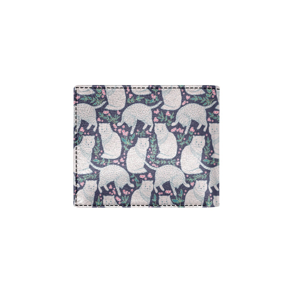 Cat Pattern Print Design 06 Men's ID Card Wallet