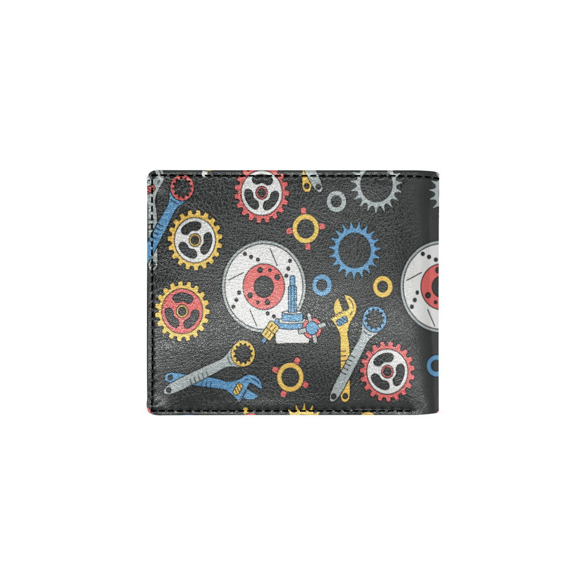 Mechanic Pattern Print Design 01 Men's ID Card Wallet