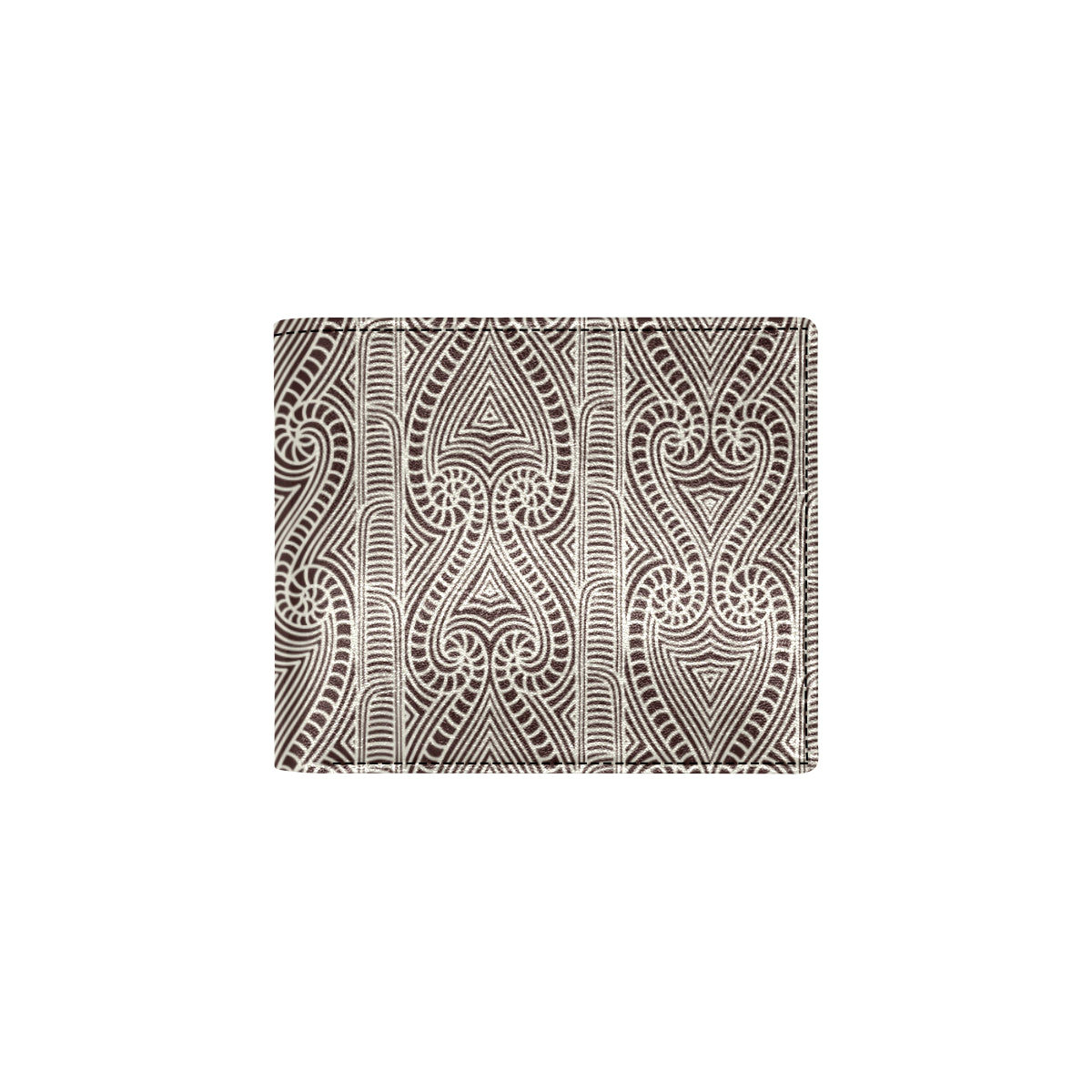 Maori Pattern Print Design 04 Men's ID Card Wallet