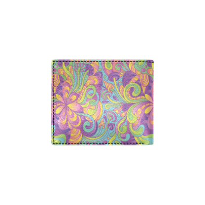 Psychedelic Mushroom Pattern Print Design A05 Men's ID Card Wallet