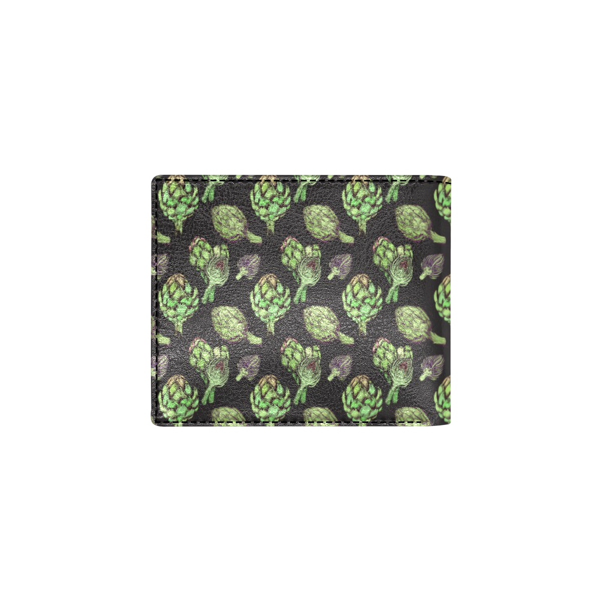 Artichoke Pattern Print Design 02 Men's ID Card Wallet