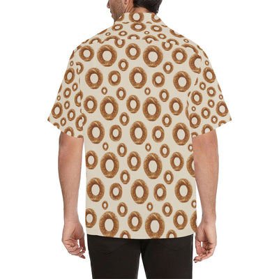 Bagel Pattern Print Design 01 Men's Hawaiian Shirt